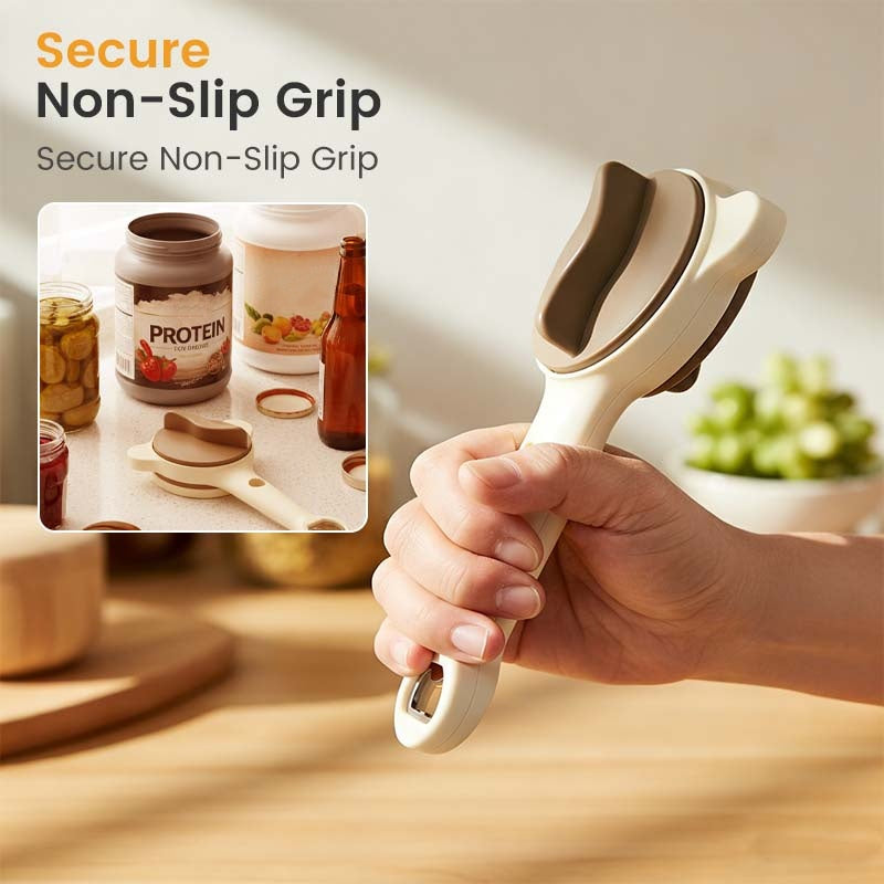 4-in-1 Multifunktionaler, müheloser Glasöffner