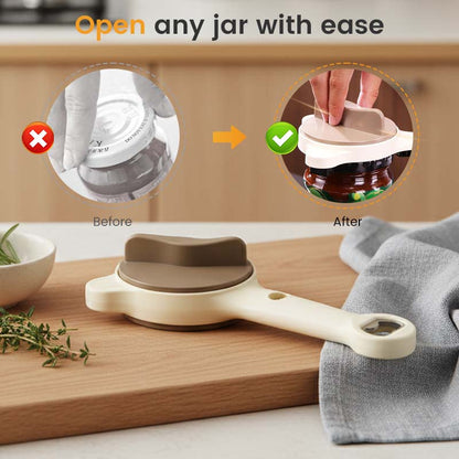 4-in-1 Multifunktionaler, müheloser Glasöffner