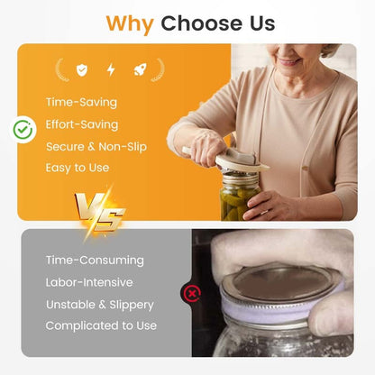 4-in-1 Multifunktionaler, müheloser Glasöffner