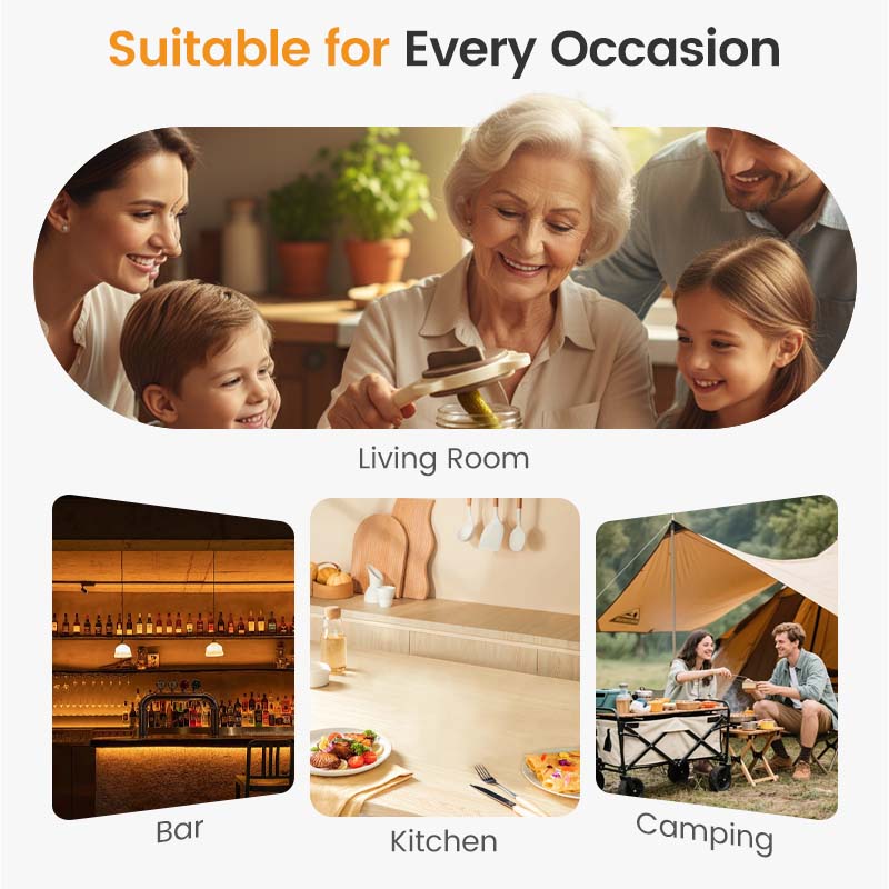 4-in-1 Multifunktionaler, müheloser Glasöffner