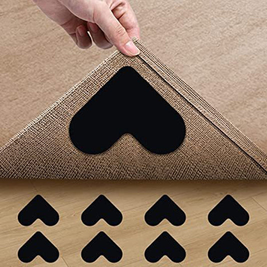 Herzförmige, wiederverwendbare Anti-Rutsch-Teppichstopper